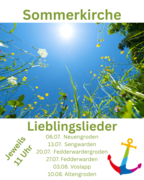 Plakat Sommerkirche